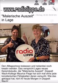 Radio Lippe zu Gast im Keramikmalstudio